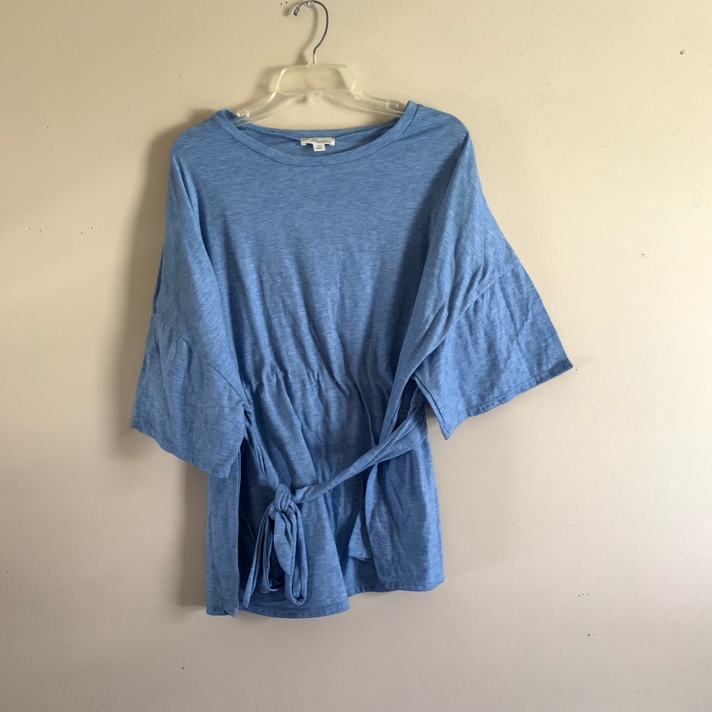Forever21+ Front-Tie Flowy Blouse